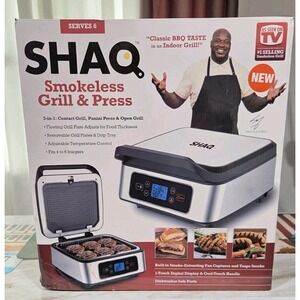 Shaq 3-in-1 Smokeless Grill and Press